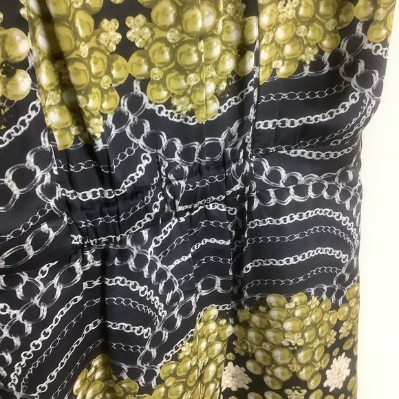 CAbi‎ Blouse Silk Pearls Chains Sleeveless Blouse Top S - Picture 7 of 10